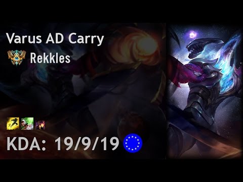 Varus AD Carry vs Jhin - Rekkles - EUW Challenger Patch 7.4