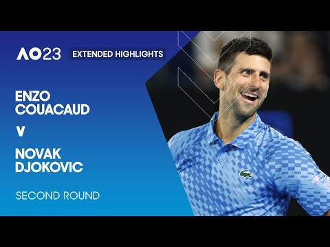 Enzo Couacaud v Novak Djokovic Extended Highlights | Australian Open 2023 Second Round