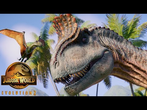 Cryolophosaurus PATROLS The Jungle  - Life in the Jurassic || Jurassic World Evolution 2 🦖 [4K] 🦖