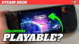 Helldivers on the Steam Deck - Is it Playable