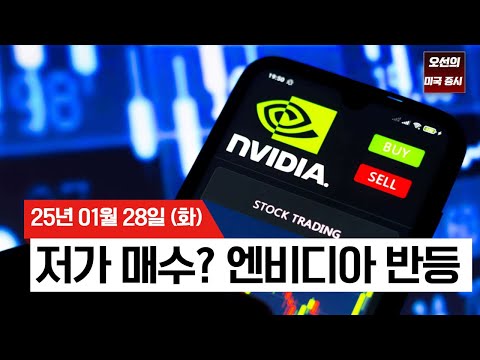 【미국 증시 오늘의 요약】 딥시크 AI 충격에서 반등 | 엔비디아 8.8% 상승 | 빅테크 실적 발표 D-1 | - 2025/01/28