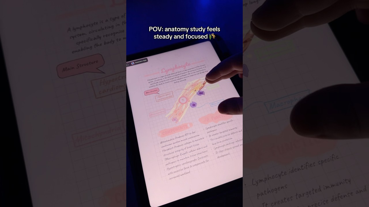 clean notes created in ZoomArt App#studytok #anatomy #studywithme#notes #StudyTips