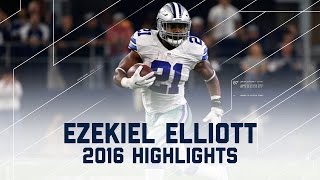 Ezekiel Elliott&#39;s Record-Breaking First 10 Games (2016 Highlights) | NFL