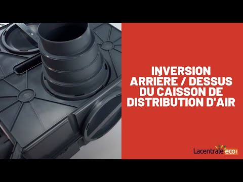Inversion arrière / dessus du caisson de distribution d'air multiconfigurations 8 piquages