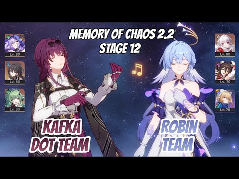 Kafka DoT Team & Robin x Clara Memory of Chaos Stage 12 (3 Stars) | Honkai Star Rail