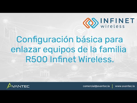 Configuración básica de familia R5000 Infinet Wireless