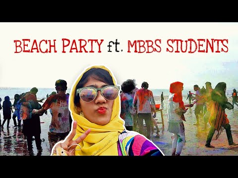 Third year MBBS students making memories at the beach