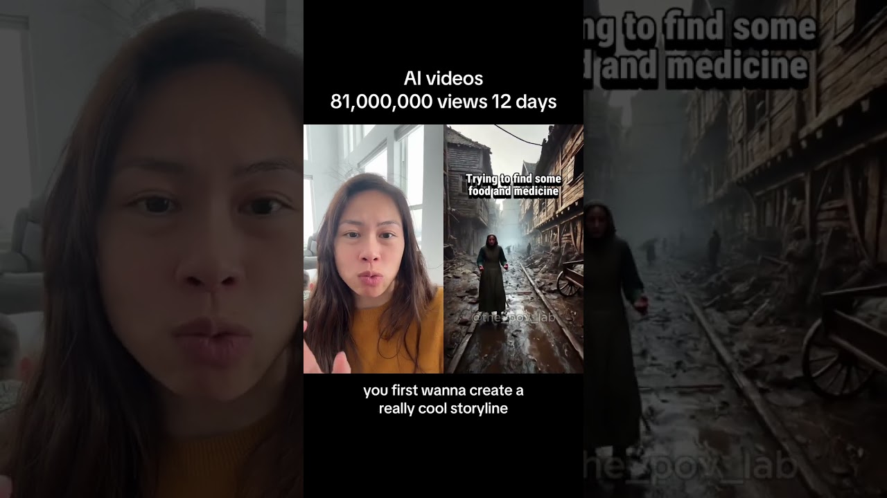 Lab #ai AI videos racked up 81M views in 12 days, the theme is “POV” and the videos are pretty cool!