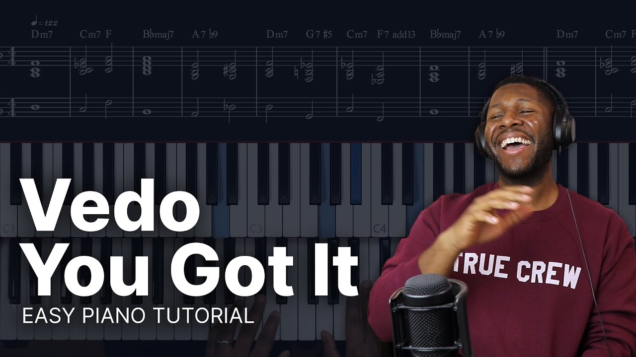 Vedo - You Got It | EASY PIANO TUTORIAL