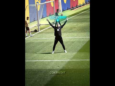 When Szczesny becomes a striker 😂💀 #szczesny #barcelona #lewandowski #trending