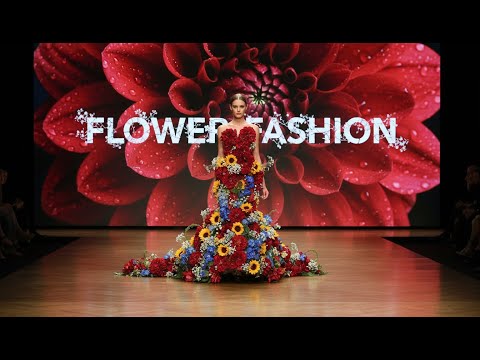 Blooming Couture: AI-Generated Floral Fashion Show