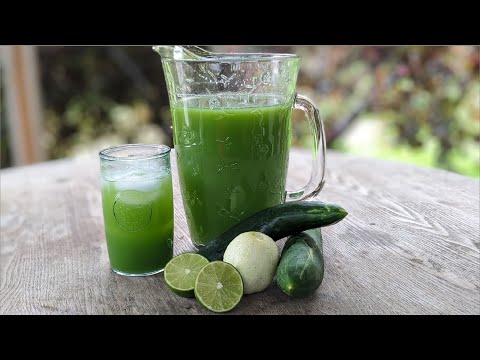 Cucumber Limeade (better than Gatorade)