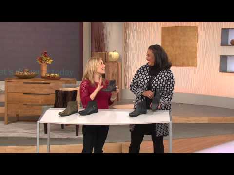 Clarks Leather Side Zip Ankle Boots - Nikki Star with Leah Williams