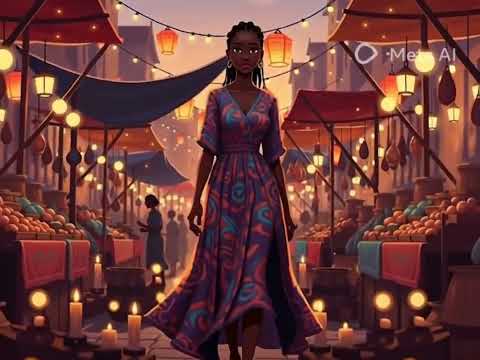 An evening market scene 