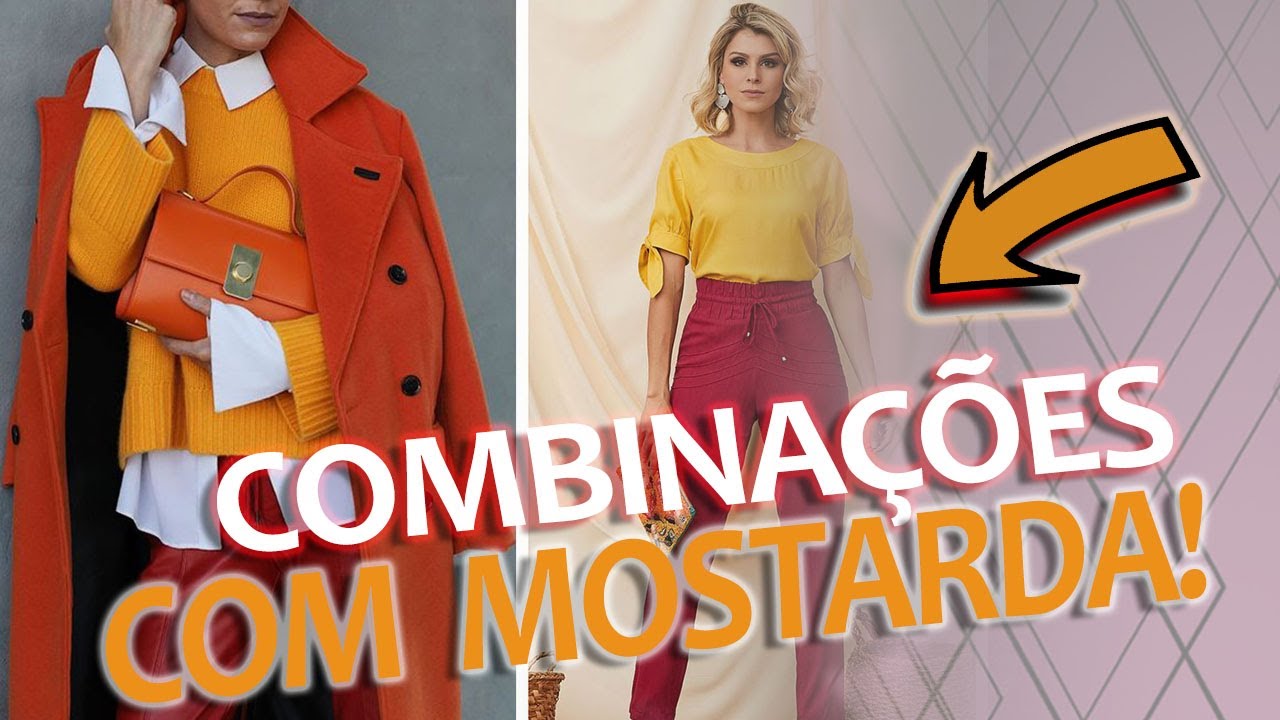 COMBINAÇÕES DE LOOKS - COM MOSTARDA!