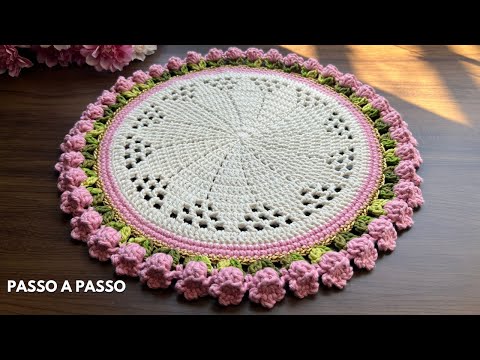 Sousplat Floral Vana Crochet