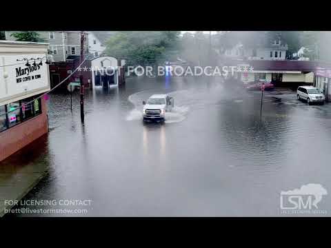 09-18-18 Quincy, Ma - Flash Flooding Stranded Cars