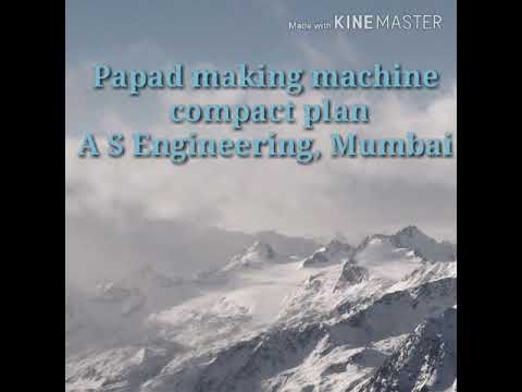 Automatic Papad Making Machine