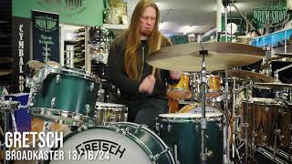 Video thumbnail for Gretsch Broadkaster 13/16/24 Drum Set by West Coast Drum Shop