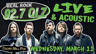 92.7 QLZ - Live & Acoustic With Hinder - "Not An Addict" (K's Choice's Cover)