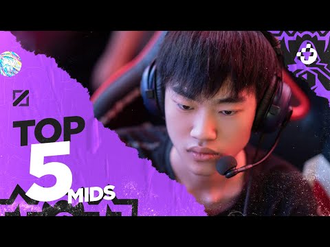 OS 5 MELHORES MID LANERS DO WORLDS 2020
