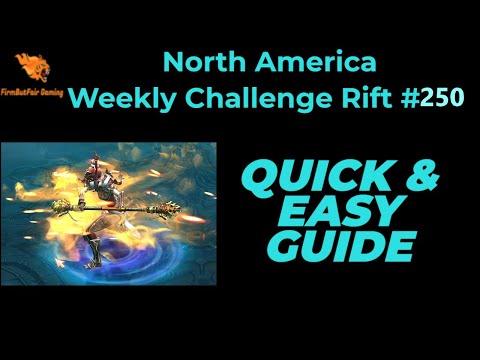 Diablo 3: NA Challenge Rift #250 - Quick & Easy Guide - Maps & Everything you need for a quick time!