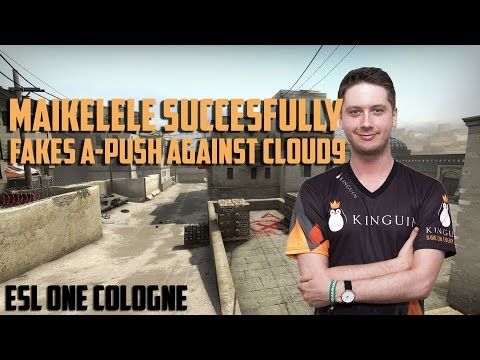 Maikelele succesfully fakes A-push against Cloud9