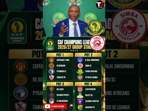 RATIBA KAMILI HATUA YA MAKUNDI CAFCL 2026/2027 #shorts #youtubeshorts #shortvideo #trendingshorts