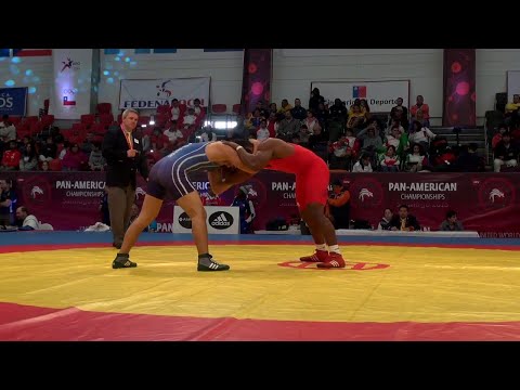 Semifinal FS - 86 kg: Yurieski TORREBLANCA (CUB) df. Pool AMBROSIO (PER) by TF, 8-0