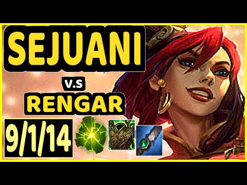 NJI (SEJUANI) vs RENGAR - 9/1/14 KDA JUNGLE GAMEPLAY - EUW Ranked GRANDMASTER