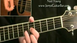 How To Play Neil Young Old Man (intro only)