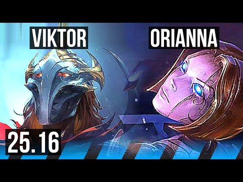 VIKTOR vs ORIANNA (MID) | KR Master | 25.16