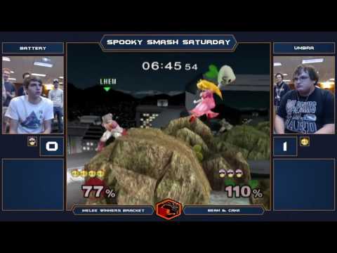 Spooky Smash Saturday Melee Singles - Battery (Falcon) vs Umbra (Peach) - Winners Bracket