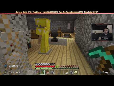 Minecraft "Chill Stream" Jan. 5, 2019 pt2 - An Unfortunate SLIP! WHOOPS