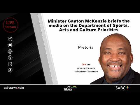 Minister Gayton McKenzie briefs media on Department of Sports, Arts & Culture Priorities