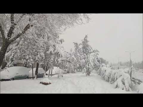 Heavy Snowfall | Storm Filomena  Madrid Spain   09/01/2021
