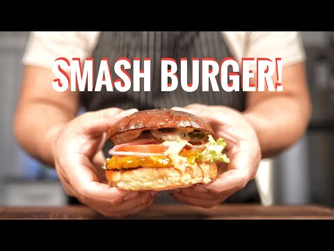 Homemade Smash Burgers with Homemade Buns