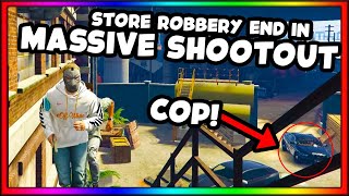 STORE ROBBERY ENDS IN MASSIVE SHOOTOUT!! | RedlineRP Ep.8