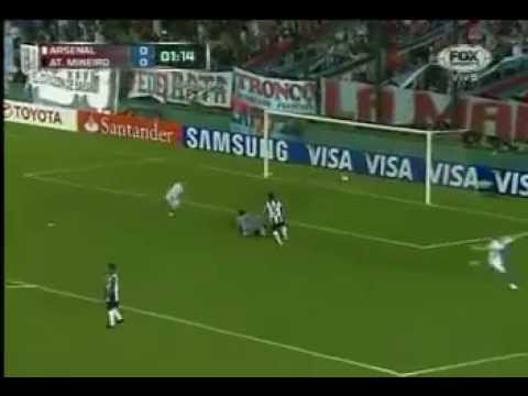 Gol de Julio Furch (Ars) - Arsenal (Arg) 1 Vs 0 Atletico-MG - Copa Libertadores 2013
