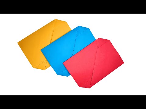 Origami Briefumschlag basteln mit Papier ✉️ Origami Brief falten mit DIN A4