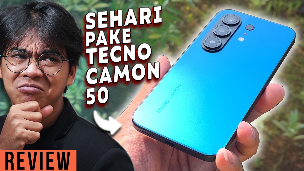 Sehari Pake Tecno CAMON 50! Test Gaming, Batre, Kamera & Video
