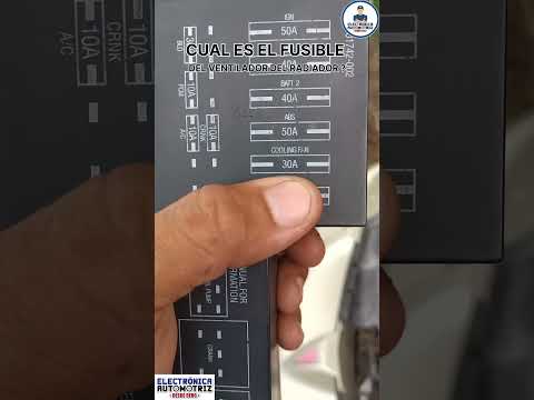 CUAL ES EL FUSIBLE DEL VENTILADOR DEL RADIADOR ? #electronicaautomotriz  #electricidadautomotriz