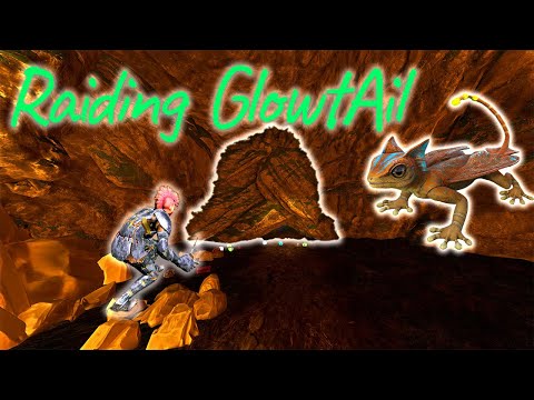 ARK OFFICIAL SMALLTRIBES | RAIDING GLOWTAIL CAVE ONLINE