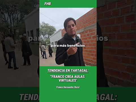 Franco Hernández Berni impulsa la creación de aulas #francoconvos #tartagal #salta