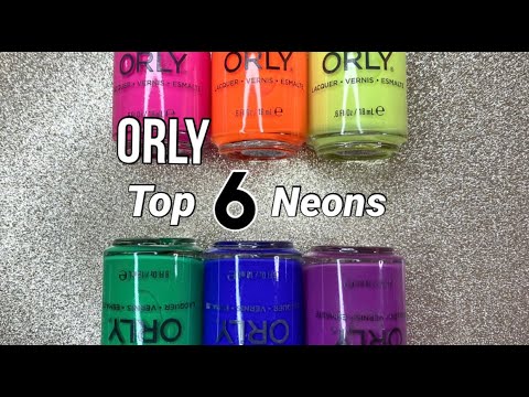 ORLY TOP 6 NEON NAIL POLISH