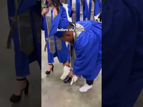 Breaking out the Moonwalk during Graduation 🎓 🤣
