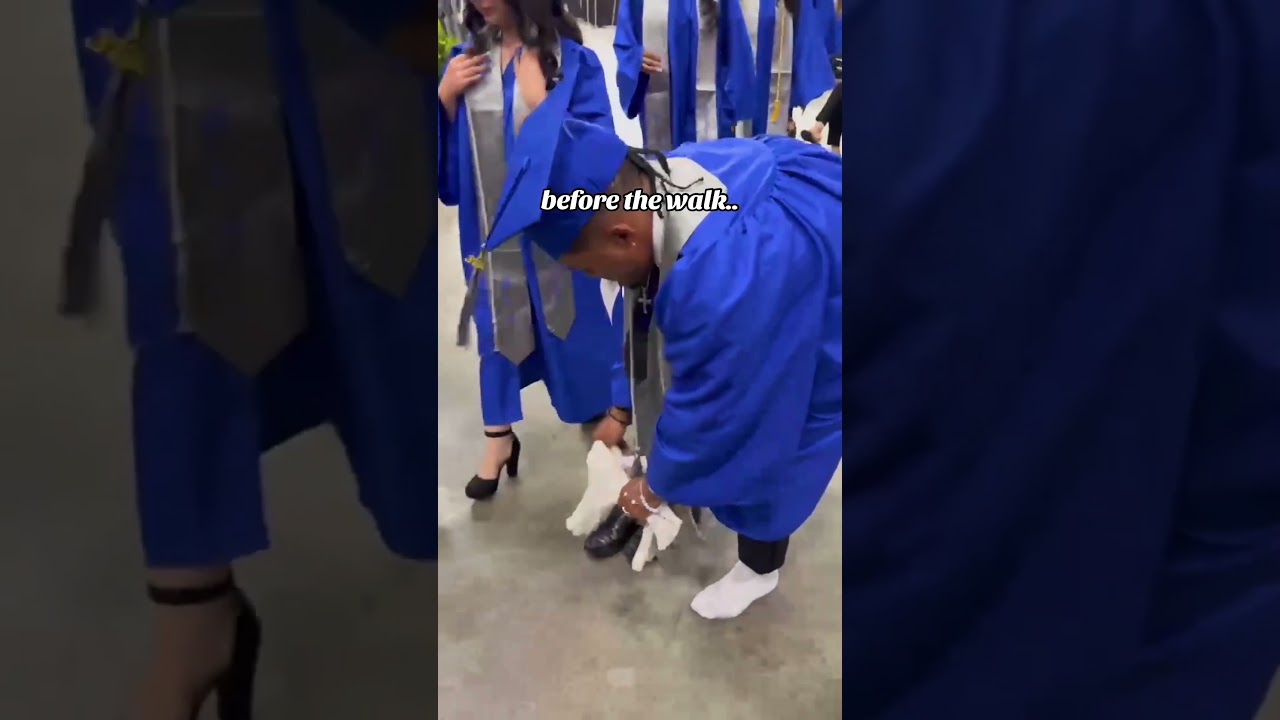 Breaking out the Moonwalk during Graduation 🎓 🤣