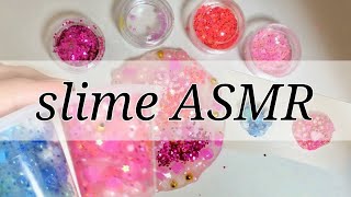 【ASMR】クリアスライムにパーツを入るだけ入れてみた【雑音注意】