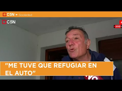 Vecino afectado por el TEMPORAL en BOLÍVAR: "Me tuve que REFUGIAR en el AUTO"