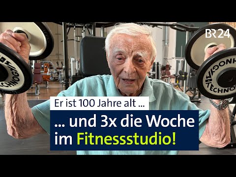 100-Jähriger trainiert 3x die Woche im Fitnessstudio | Abendschau | BR24